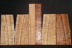 AA Curly Koa Baritone Ukulele set #154