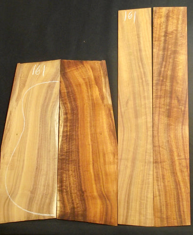 AA Curly Koa Jumbo guitar set #161