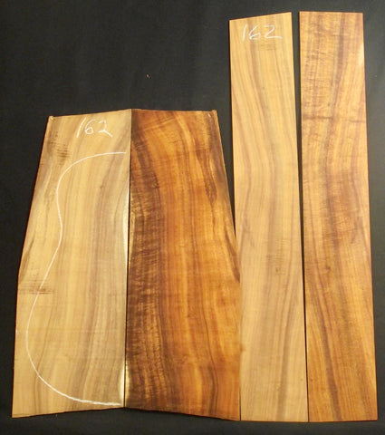 AA Curly Koa Jumbo guitar set #162