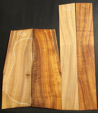 AA Curly Koa Jumbo guitar set #163