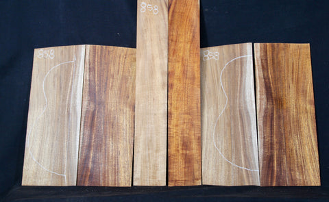 AA Curly Koa Baritone set #858