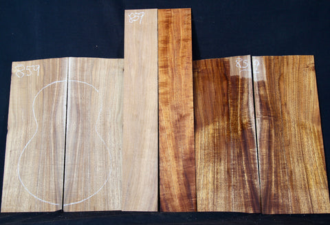 AA Curly Koa Baritone set #859