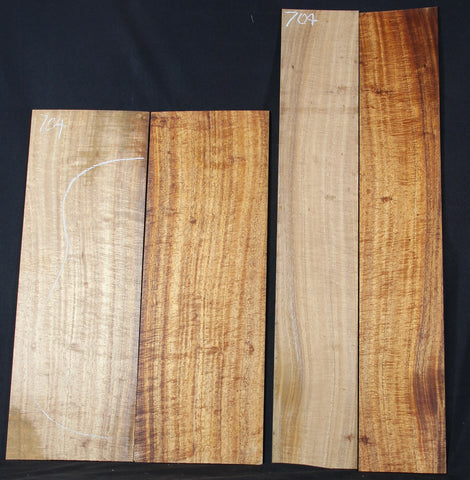 AAA Curly Koa Jumbo guitar set #704