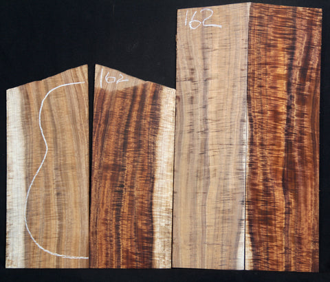 Exhibition Grade Curly Koa Baritone Ukulele b/s set #162