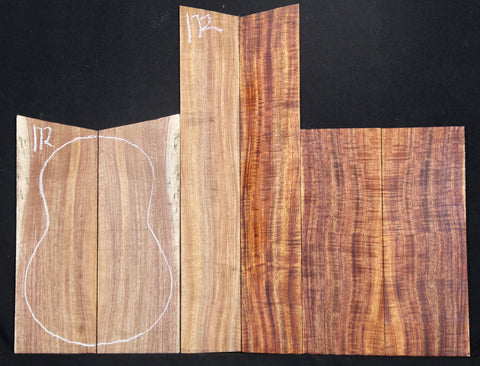 AAA Curly Koa Concert Ukulele set #172