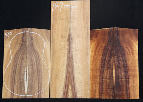 AA Concert Curly Koa Ukulele set #189