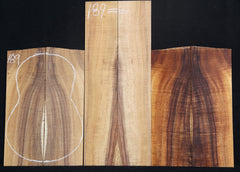 AA Concert Curly Koa Ukulele set #189