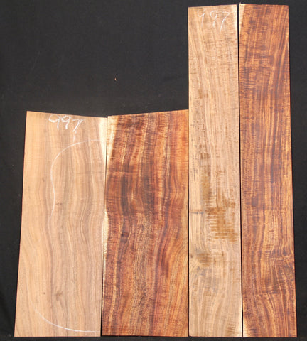 AAA Curly Koa jumbo guitar set #997