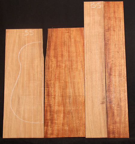 AA Curly Koa Jumbo guitar set #35