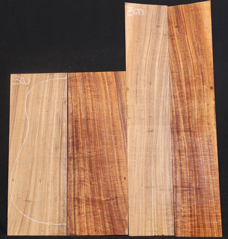AAAA Curly Koa jumbo guitar set #300