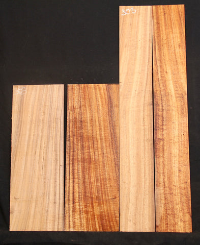 AAAA Curly Koa jumbo guitar set #303