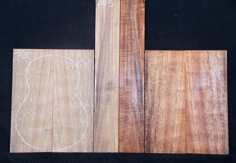 Tenor Curly Koa Ukulele set #305