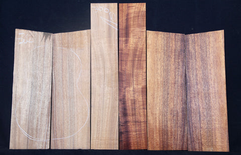 AAA Baritone Curly Koa Ukulele set #306