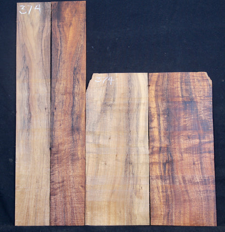 AA Curly Koa Parlor Guitar set#374