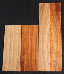 AAA Curly Koa Jumbo guitar set #686