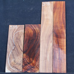 AAA Baritone Curly Koa Ukulele back/sides set #39