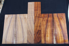 AAA Curly Koa jumbo guitar set Top,Back and sides #404