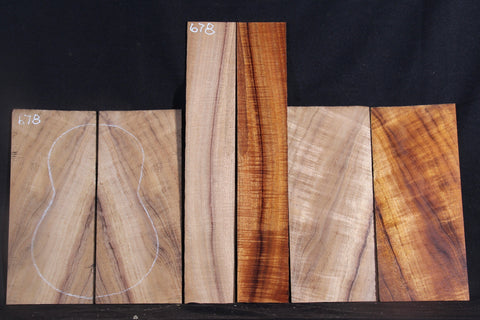 AA Curly Koa Tenor Ukulele #678