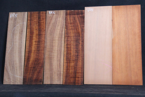 AAA Curly Koa Cocert back/side Ukulele set #155