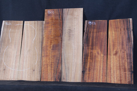 AAA Curly Koa Tenor set #822