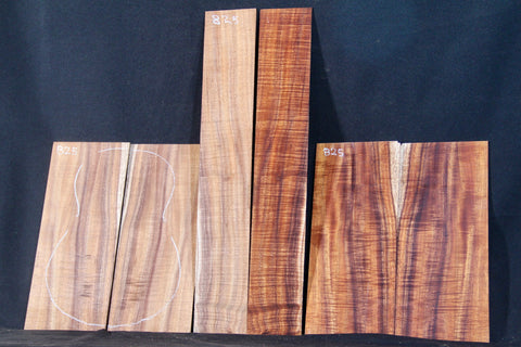 AAA Curly Koa Tenor Ukulele set #825