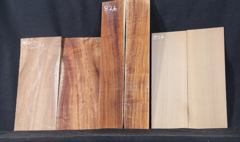 AAA Curly Koa Tenor set #826