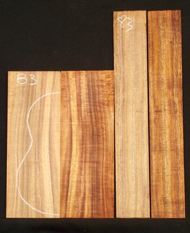 AA Curly Koa Concert  ukulele set #83
