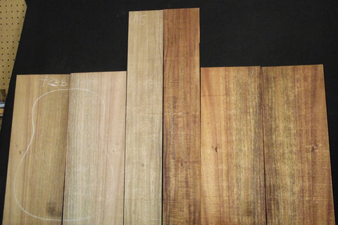 Curly Koa T/B & Sides jumbo guitar set #423
