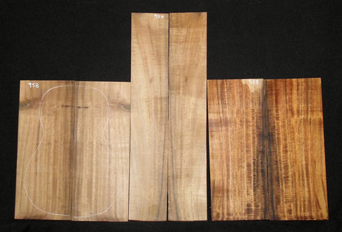 A Curly Koa Tenor ukulele set #959