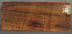 Stabilized Curly Koa Knife scale #14
