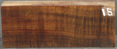 Stabilized Curly Koa Knife scale #15